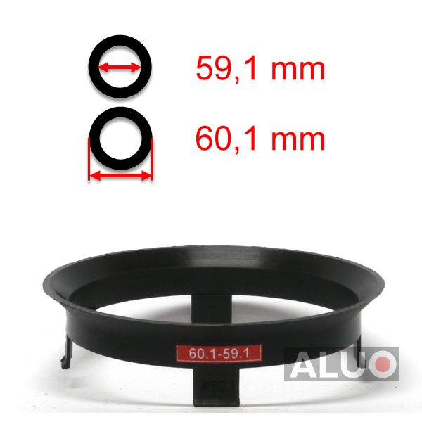 Hub centric - spigot rings 60,1 - 59,1 mm ( 60.1 - 59.1 ) - free shipping