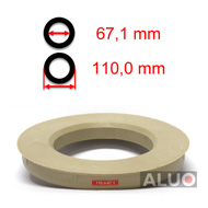 Hub centric - spigot rings 110,0 - 67,1 mm ( 110.0 - 67.1 ) - free shipping
