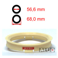 Hub centric - spigot rings 68,0 - 56,6 mm ( 68.0 - 56.6 ) - free shipping