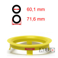 Hub centric - spigot rings 71,6 - 60,1 mm ( 71.6 - 60.1 ) - free shipping