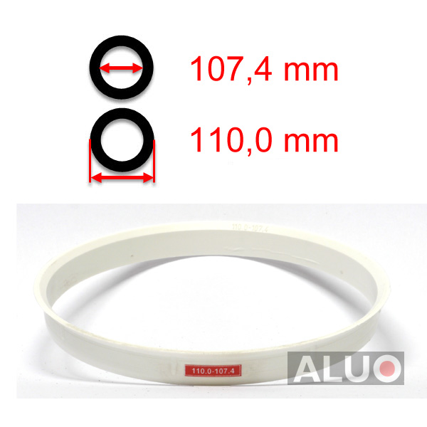 Hub centric - spigot rings 110,0 - 107,4 mm ( 110.0 - 107.4 ) - free shipping