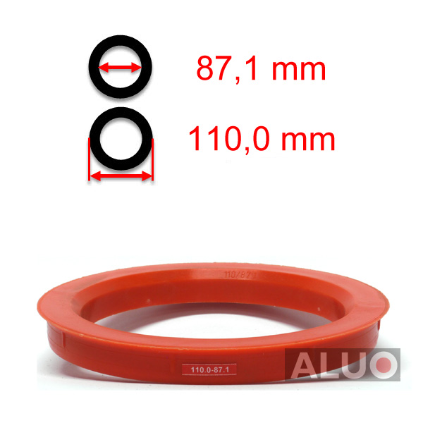 Hub centric - spigot rings 110,0 - 87,1 mm ( 110.0 - 87.1 ) - free shipping
