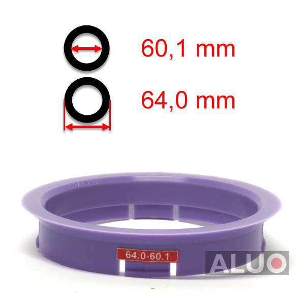 Hub centric - spigot rings 64,0 - 60,1 mm ( 64.0 - 60.1 ) - free shipping