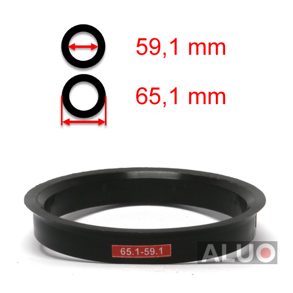 Hub centric - spigot rings 65,1 - 59,1 mm ( 65.1 - 59.1 ) - free shipping