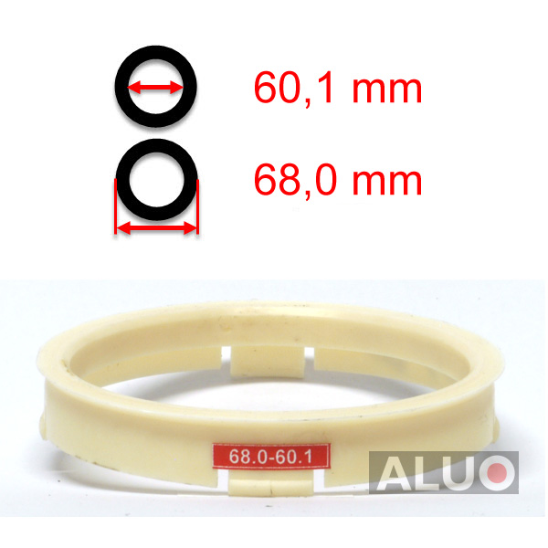 Hub centric - spigot rings 68,0 - 60,1 mm ( 68.0 - 60.1 ) - free shipping
