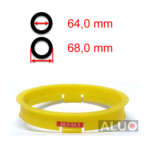 Hub centric - spigot rings 68,0 - 64,0 mm ( 68.0 - 64.0 ) - free shipping