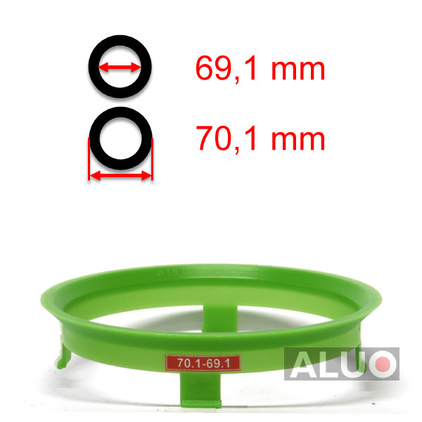 Hub centric - spigot rings 70,1 - 69,1 mm ( 70.1 - 69.1 ) - free shipping