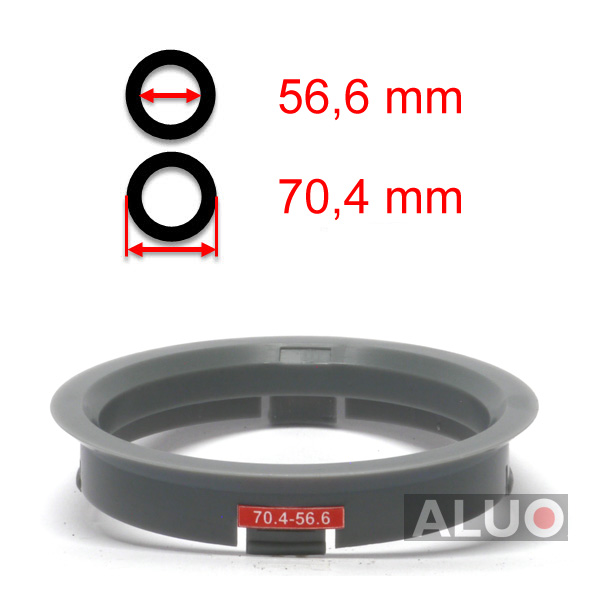 Hub centric - spigot rings 70,4 - 56,6 mm ( 70.4 - 56.6 ) - free shipping