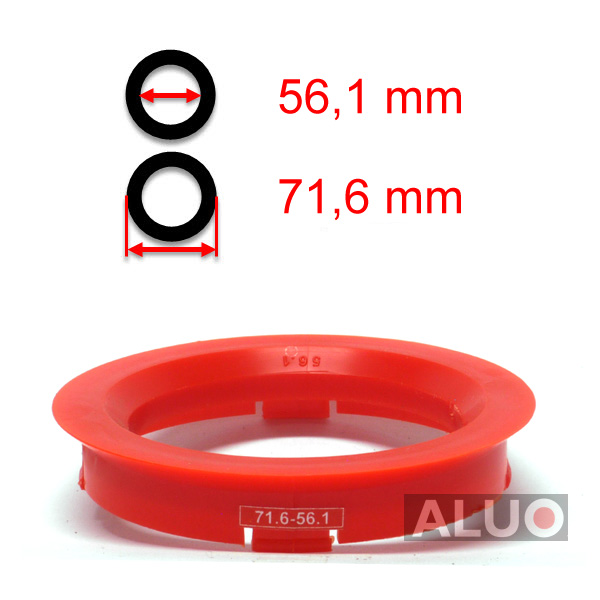 Hub centric - spigot rings 71,6 - 56,1 mm ( 71.6 - 56.1 ) - free shipping