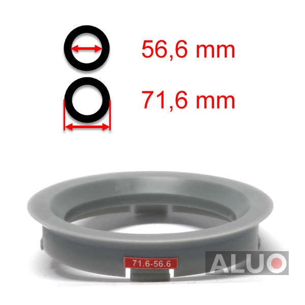 Hub centric - spigot rings 71,6 - 56,6 mm ( 71.6 - 56.6 ) - free shipping