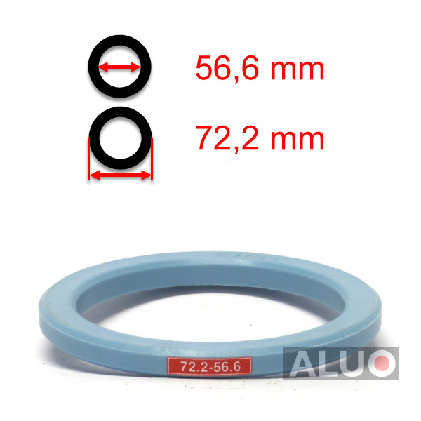 Hub centric - spigot rings 72,2 - 56,6 mm ( 72.2 - 56.6 ) - without lip - free shipping