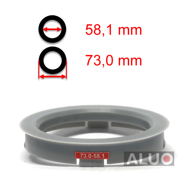Hub centric - spigot rings 73,0 - 58,1 mm ( 73.0 - 58.1 ) - free shipping