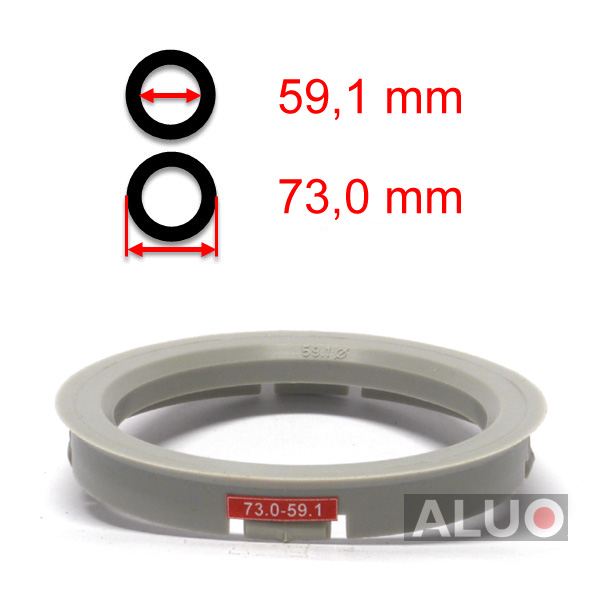Hub centric - spigot rings 73,0 - 59,1 mm ( 73.0 - 59.1 ) - free shipping