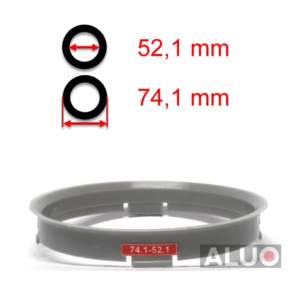 Hub centric - spigot rings 74,1 - 52,1 mm ( 74.1 - 52.1 ) - free shipping