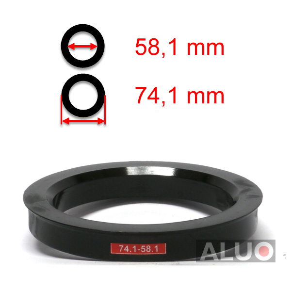 Hub centric - spigot rings 74,1 - 58,1 mm ( 74.1 - 58.1 ) - free shipping