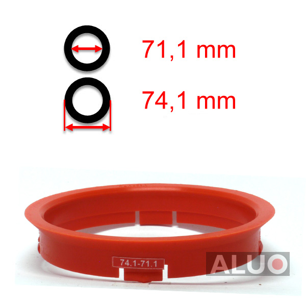 Hub centric - spigot rings 74,1 - 71,1 mm ( 74.1 - 71.1 ) - free shipping