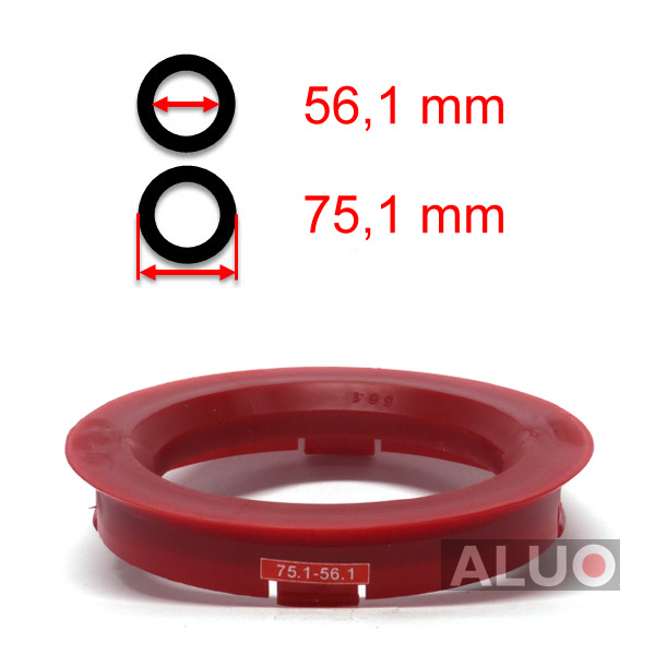 Hub centric - spigot rings 75,1 - 56,1 mm ( 75.1 - 56.1 ) - free shipping