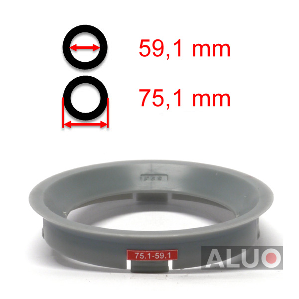 Hub centric - spigot rings 75,1 - 59,1 mm ( 75.1 - 59.1 ) - free shipping