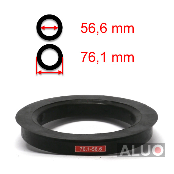 Hub centric - spigot rings 76,1 - 56,6 mm ( 76.1 - 56.6 ) - free shipping