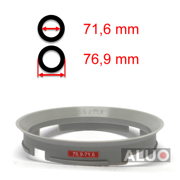 Hub centric - spigot rings 76,9 - 71,6 mm ( 76.9 - 71.6 ) - free shipping