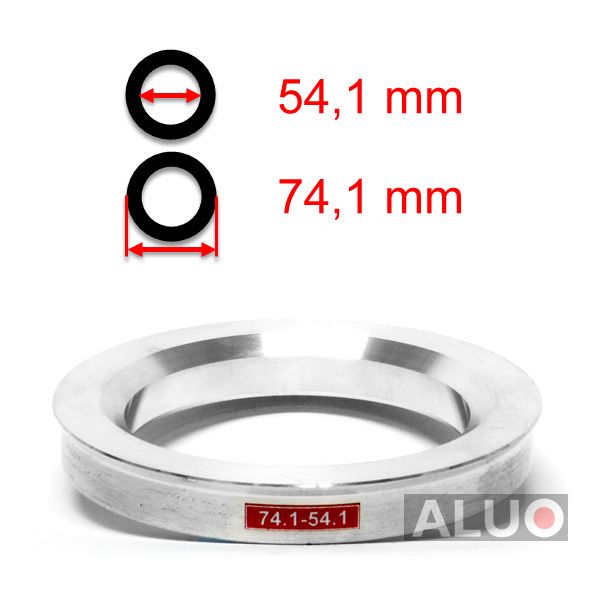Aluminium hub centric - spigot rings 74,1 - 54,1 mm ( 74.1 - 54.1 )