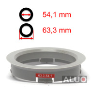 Hub centric - spigot rings 63,3 - 54,1 mm ( 63.3 - 54.1 ) - free shipping