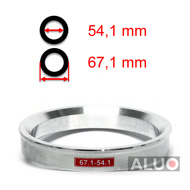 4x jante de roue entretoise spigot ring for aluminium jantes-ø 71.6 mm-ø 60.1 mm 