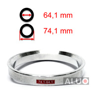 Aluminium hub centric - spigot rings 74,1 - 64,1 mm ( 74.1 - 64.1 )