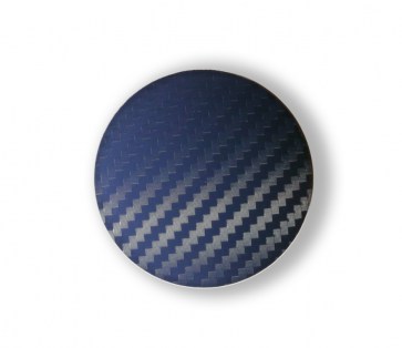 Carbon Blue wheel center caps 60 mm - free shipping